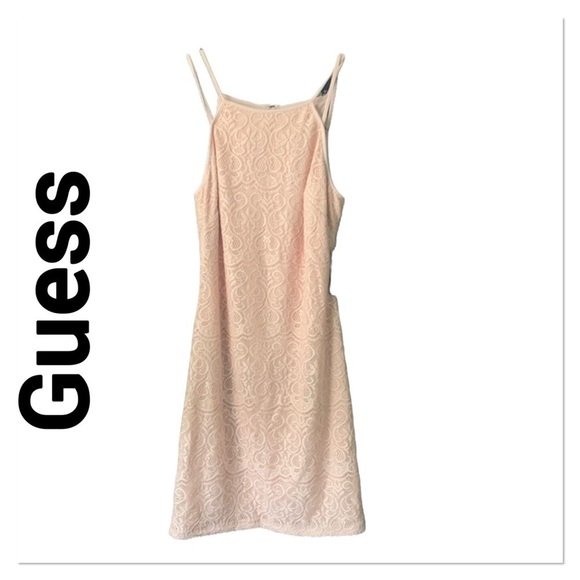 GUESS Lace Dress Blush Pink size 2 New With Tags - Picture 1 of 9